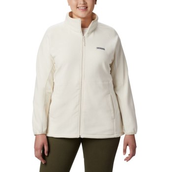 Columbia Basin Trail Fleece Full Zip Plus Size, Chamarras Creme Para Mujer | 468971-UEX